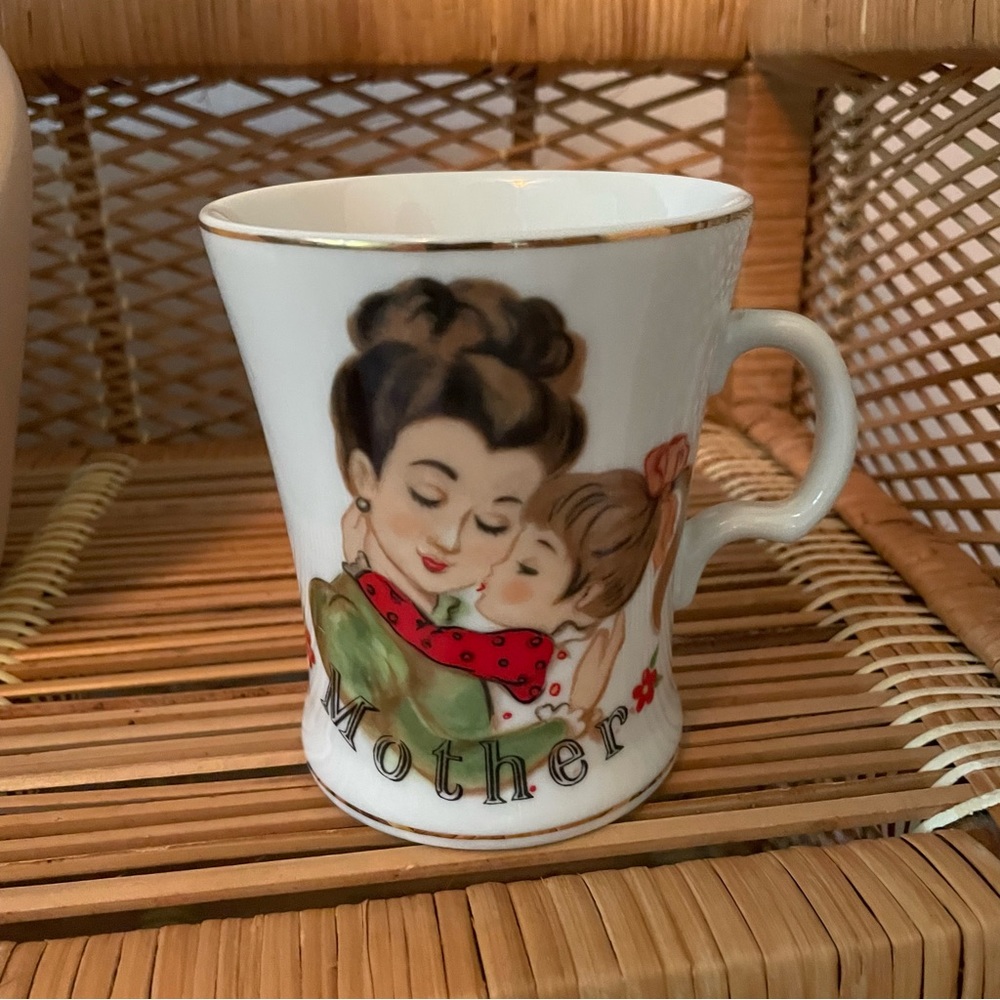 Vintage Lefton Mother Mug Beautiful Retro Charm!